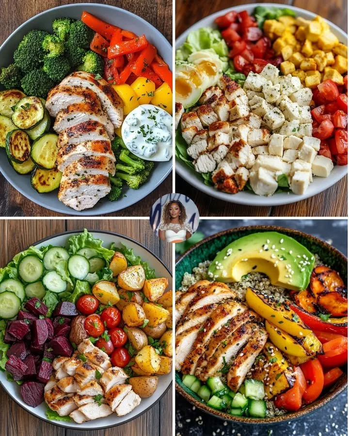 Mediterranean turkey and veggie platter showcasing fresh ingredients and vibrant colors.