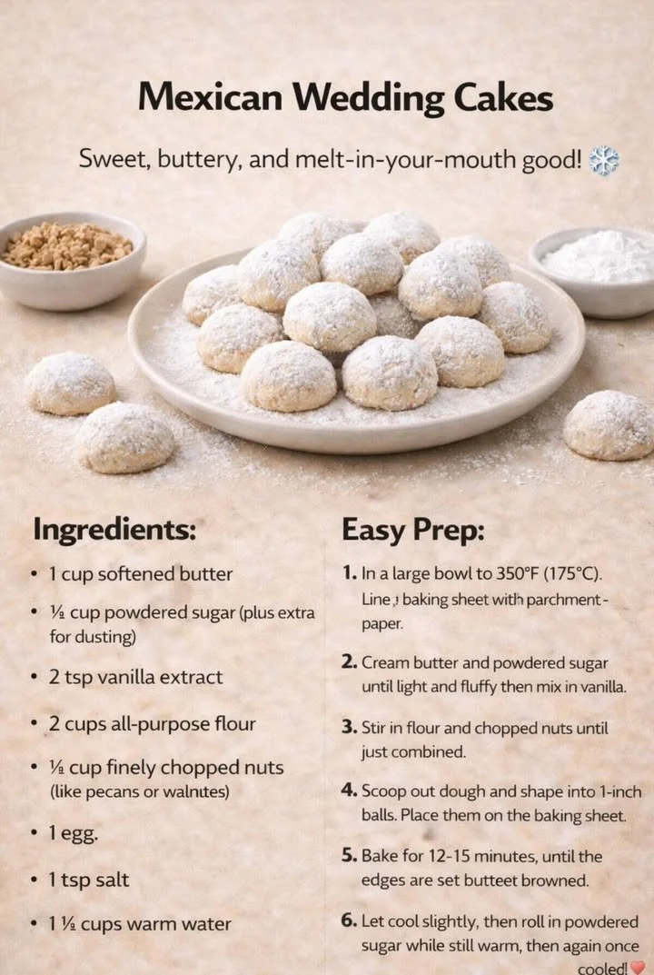 Beautifully decorated Mexican Wedding Cakes (Polvorones) for special occasions.