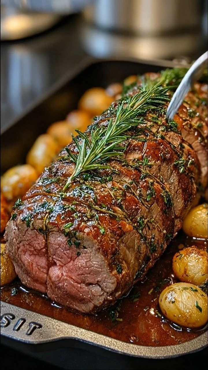 Million Dollar Roast Beef Tenderloin served with gourmet sides