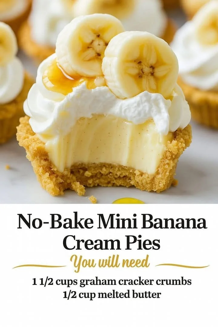 Mini Banana Cream Pies