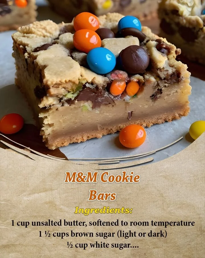 M&M Cookie Bars