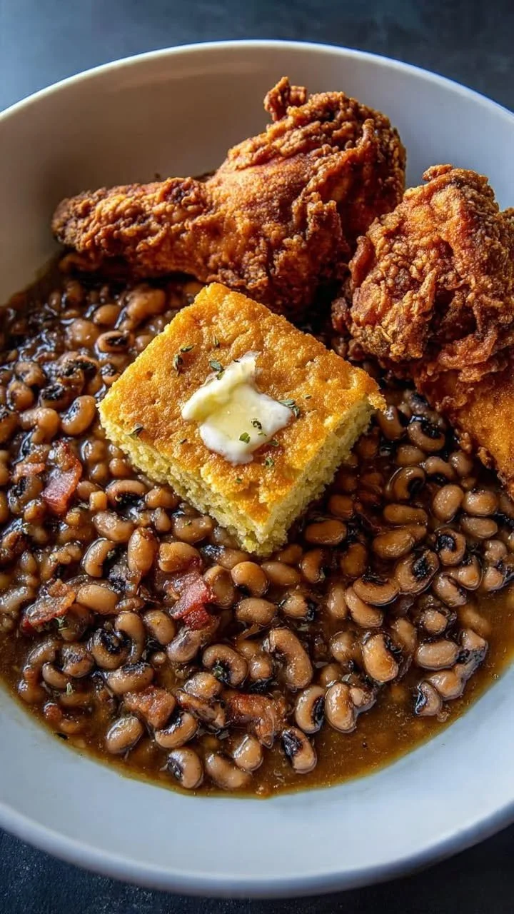 A cozy bowl of Nana's secret comfort food recipe garnished with fresh herbs.