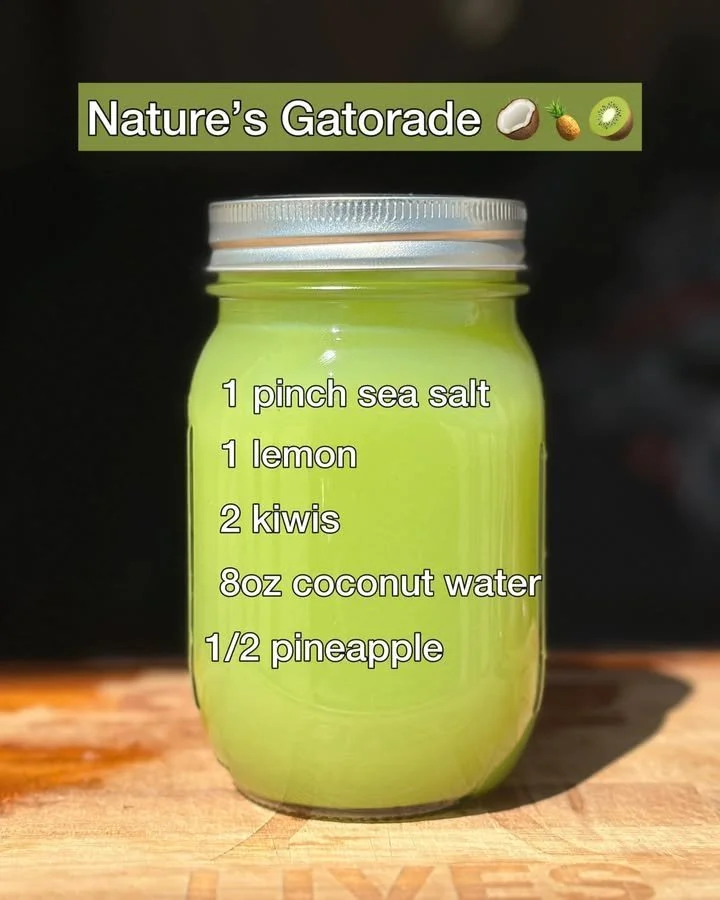 Nature's Gatorade - natural hydration drink with replenishing electrolytes
