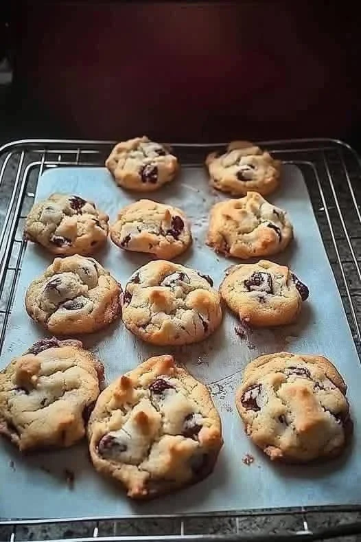 Delicious freshly baked chocolate chip cookies from Neighbor Judy's recipe