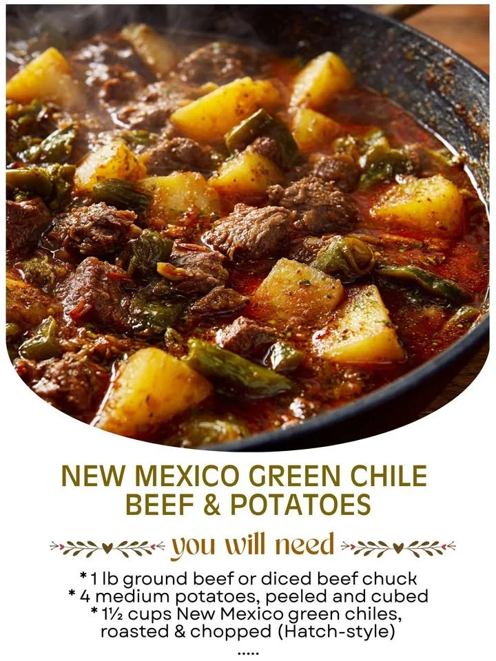 New Mexico Green Chile Beef & Potatoes