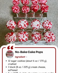 No-bake cake pops decorated with colorful sprinkles on a white plate