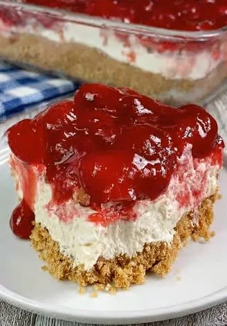 No Bake Cherry Cheesecake