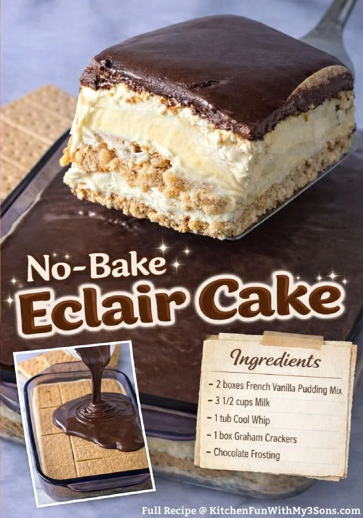 No-Bake Éclair Cake