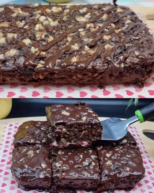 Delicious oat flake dessert topped with fresh fruits and nuts