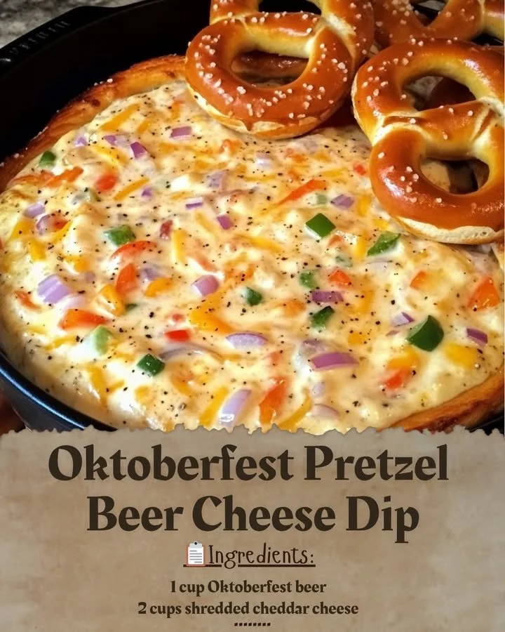 Oktoberfest Pretzel Beer Cheese Dip