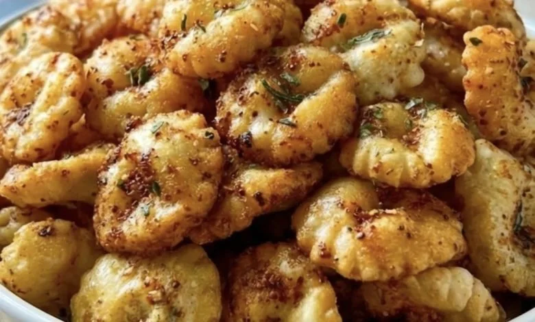 Bowl of Old Bay baked oyster crackers ready to serve as a delicious snack