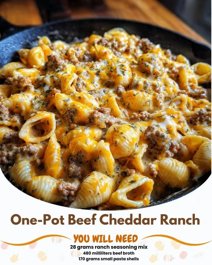 One-Pot Beef Cheddar Ranch