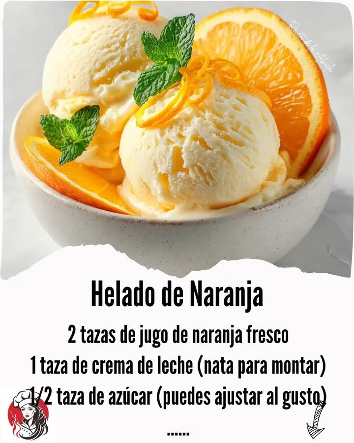 Delicious bowl of homemade orange ice cream topped with zest
