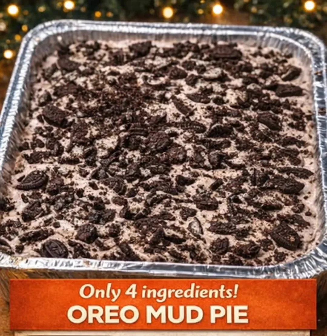 Delicious Oreo Mud Pie with layers of chocolate and cream