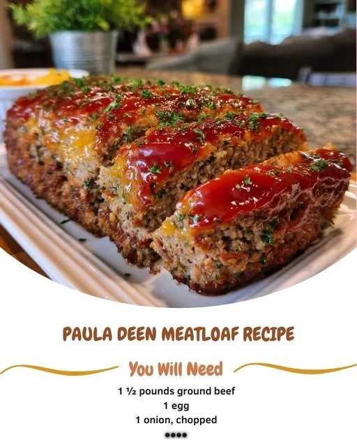 Paula Deen's flavorful meatloaf recipe, perfect for family dinners and gatherings.
