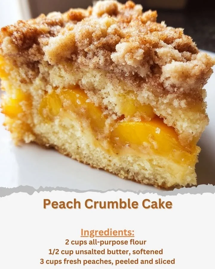 Peach Crumble Cake