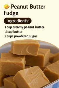 Delicious homemade peanut butter fudge cut into squares