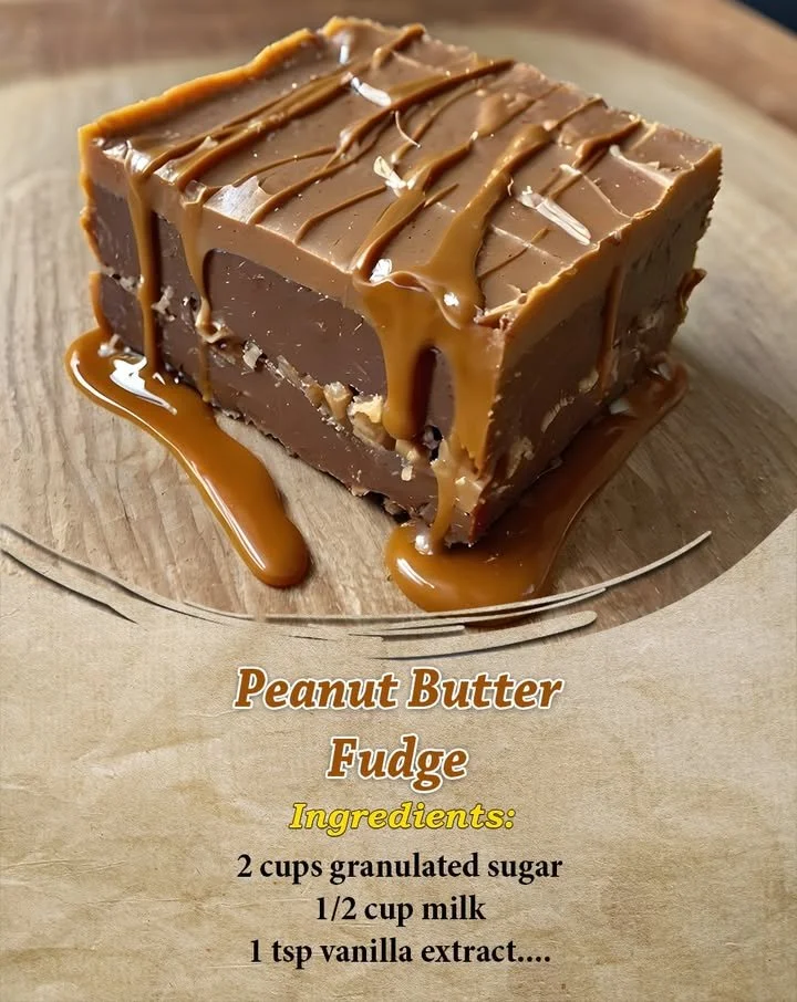 Delicious homemade Peanut Butter Fudge in a decorative dish.