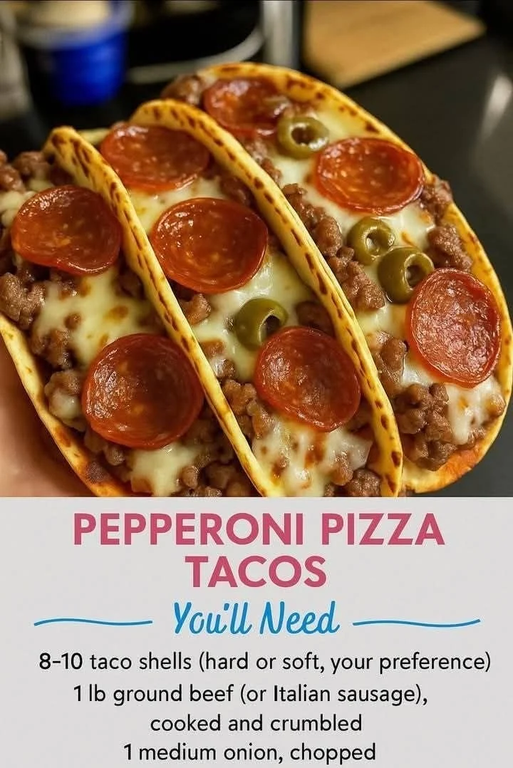 Pepperoni Pizza Tacos