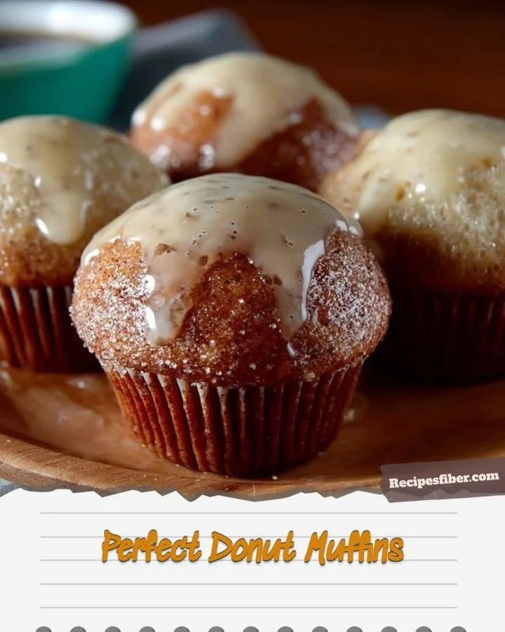 A batch of freshly baked, fluffy donut muffins on a cooling rack.