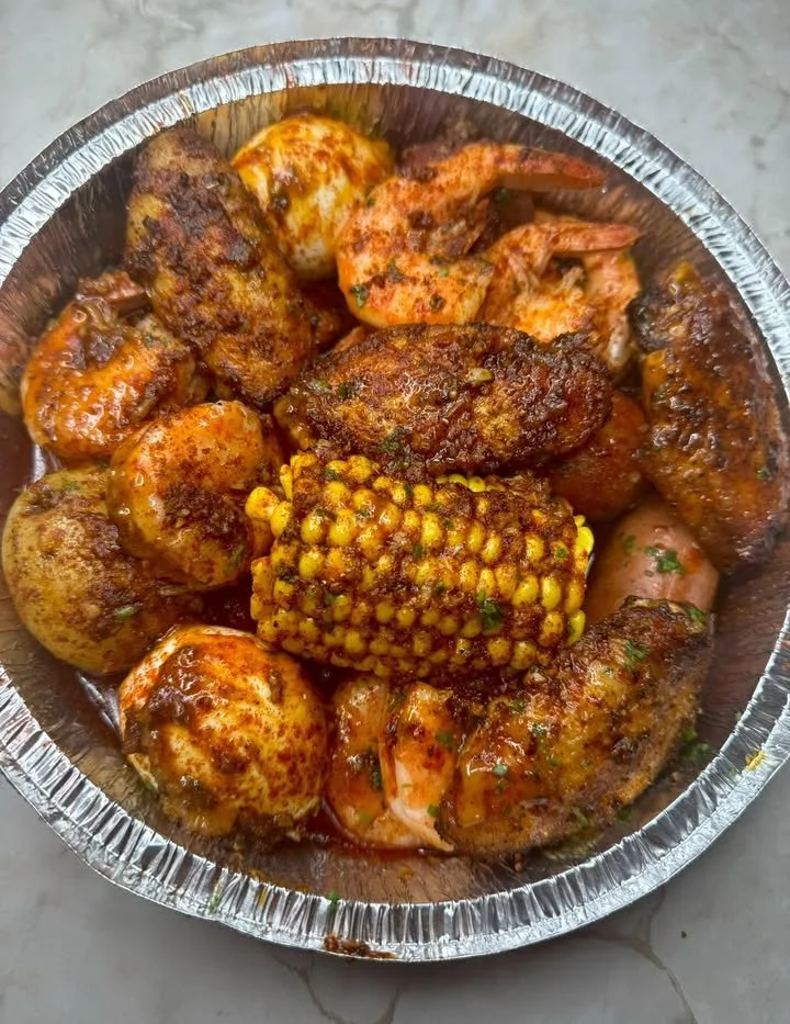 Delicious Personal Pan Chicken Wings served with a side of dipping sauce