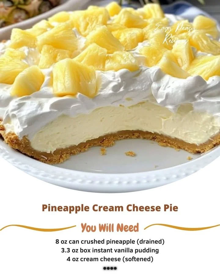 Pineapple Cream Cheese Pie