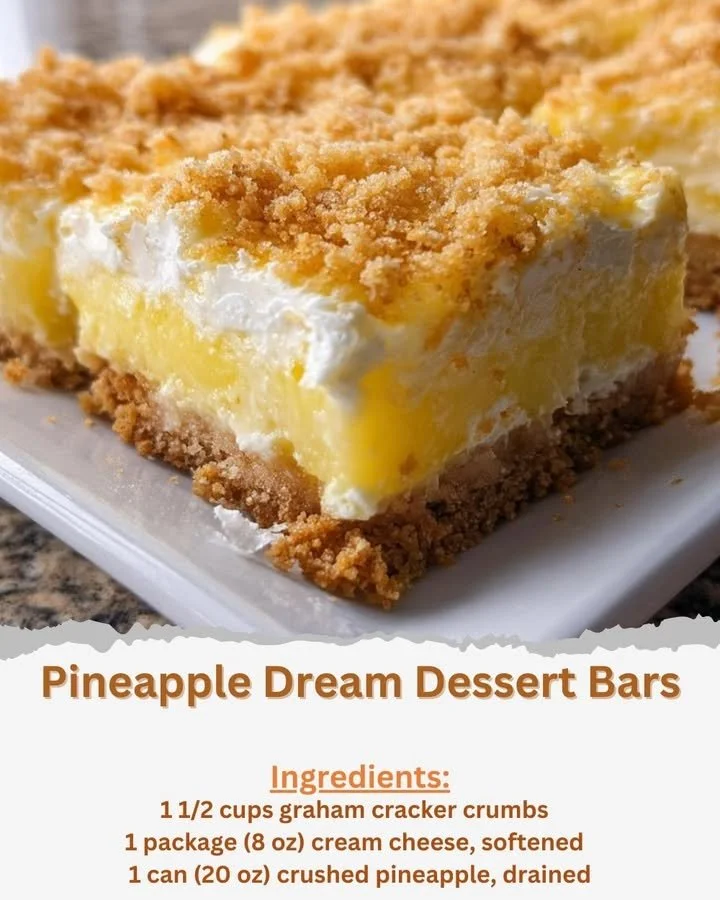 Pineapple Dream Dessert Bars
