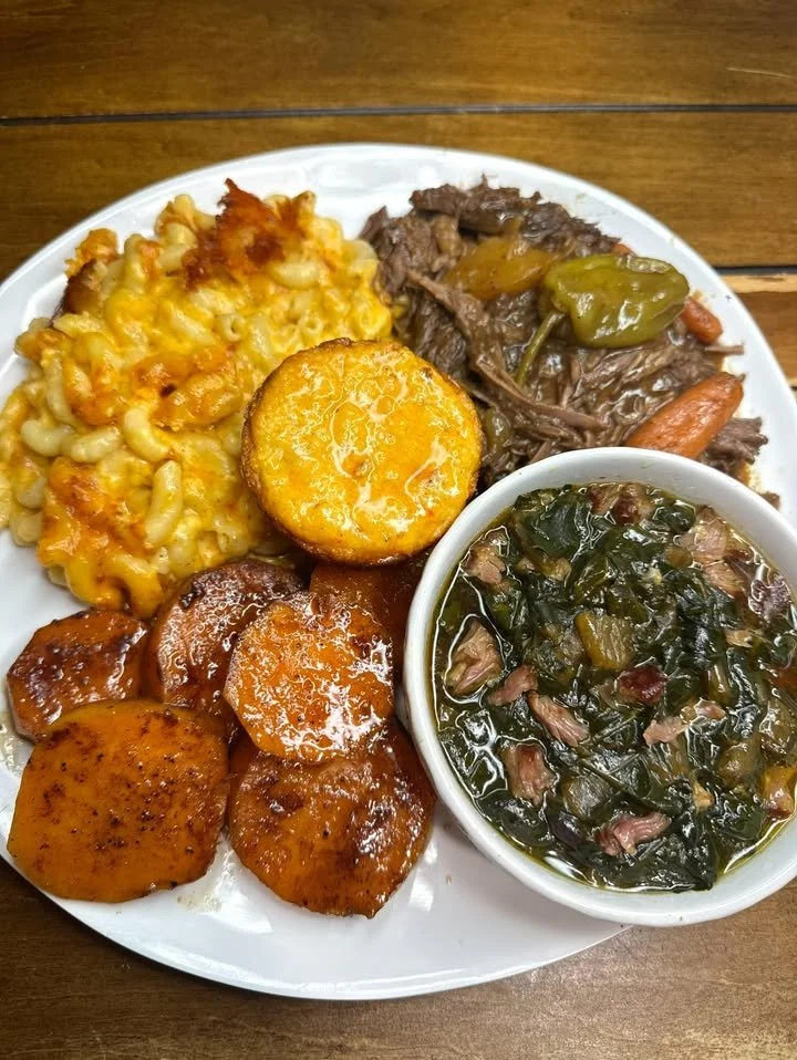 Delicious homemade pot roast dinner with tender meat and vegetables