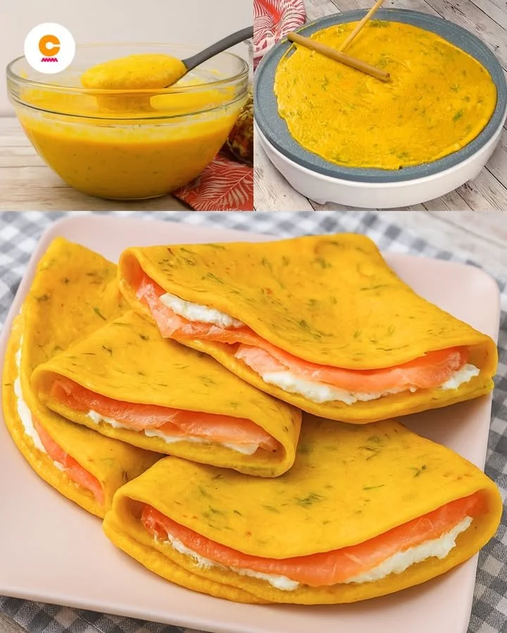 Delicious pumpkin crepes topped with whipped cream and pumpkin spice