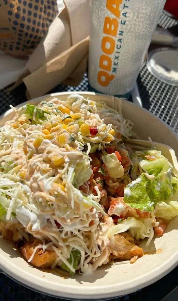 QDOBA restaurant showcasing dishes compared to Chipotle