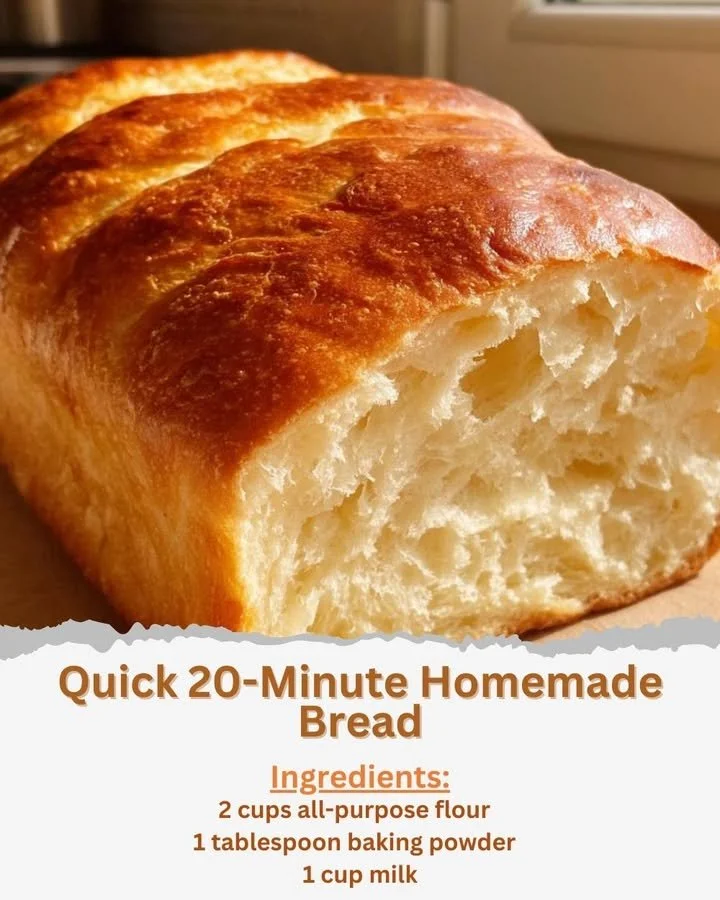 Quick 20-Minute Homemade Bread