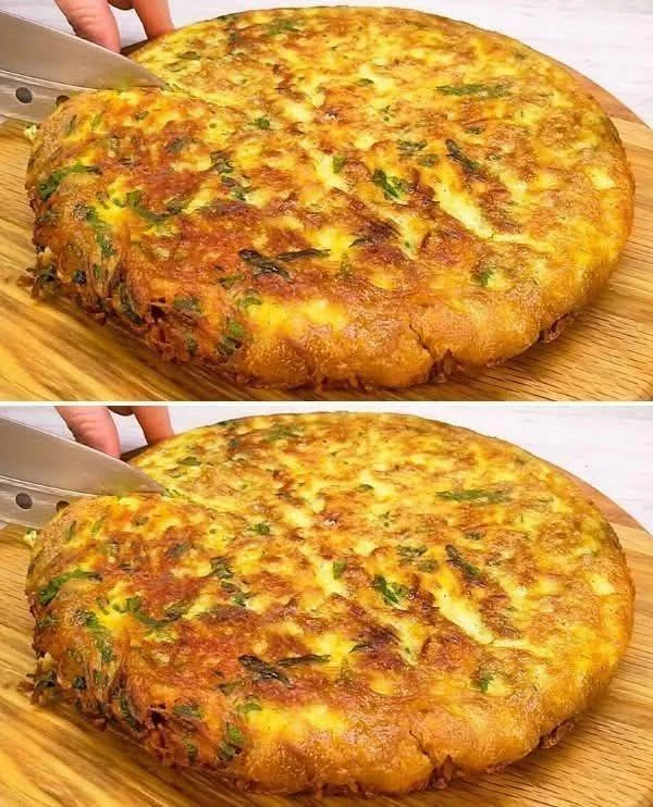 Cheesy potato pancakes served with toppings on a plate