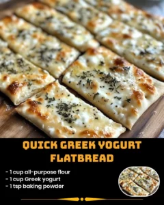 Delicious quick Greek yogurt flatbread recipe ready to enjoy