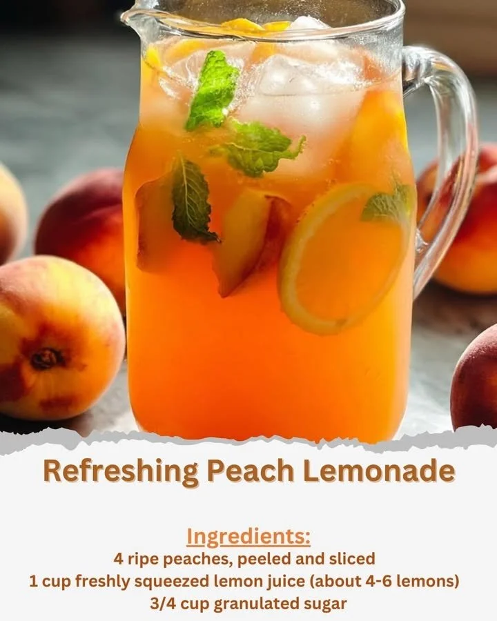 Refreshing Peach Lemonade
