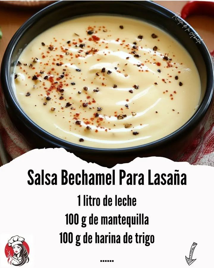Creamy Salsa Bechamel sauce prepared for a delicious lasagna dish.