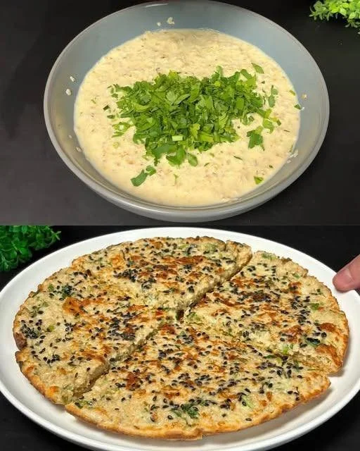 Savory Oatmeal Pancakes