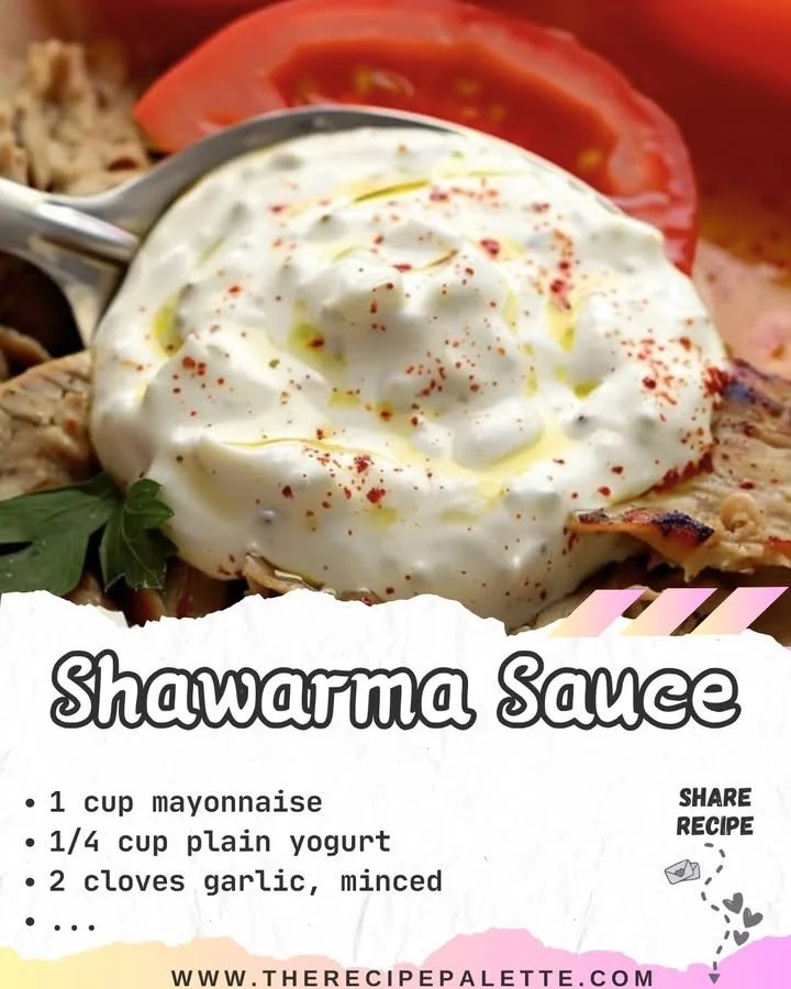 Delicious shawarma sauce in a bowl ready to enhance your meal