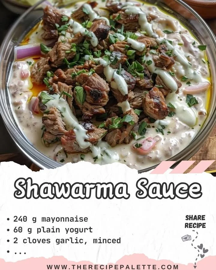 Delicious Shawarma Sauce in a bowl, perfect for enhancing your meals