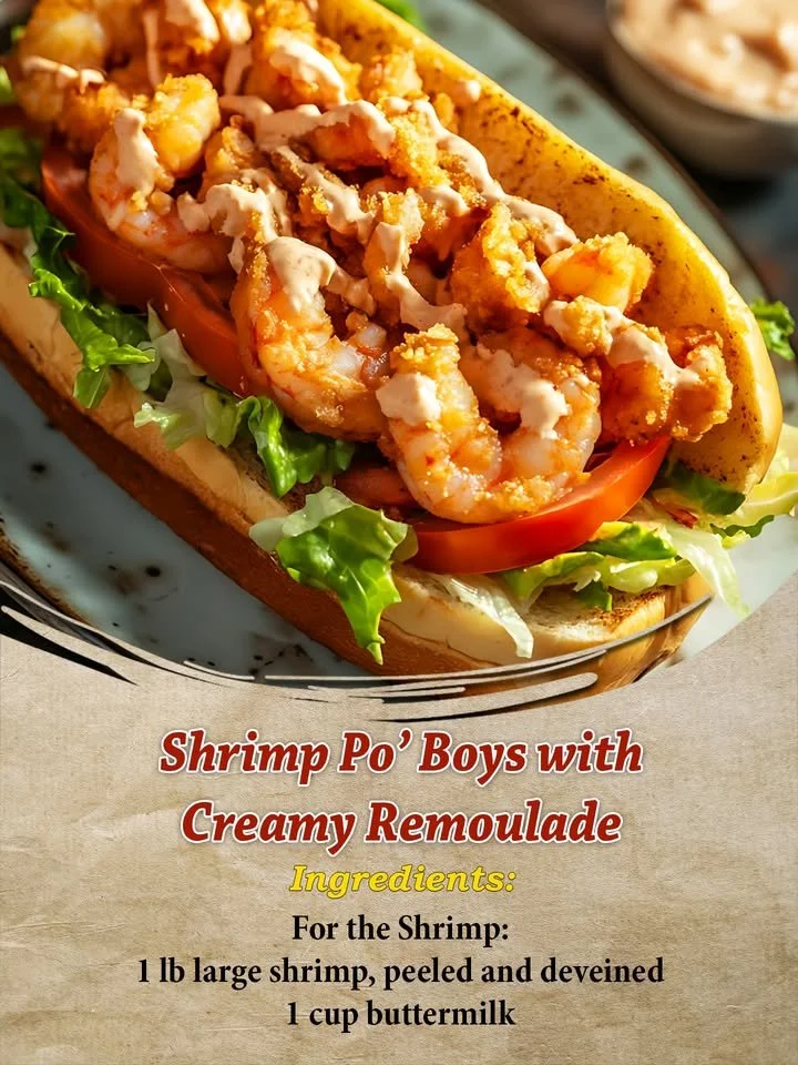 Shrimp Po’ Boys with Creamy Remoulade