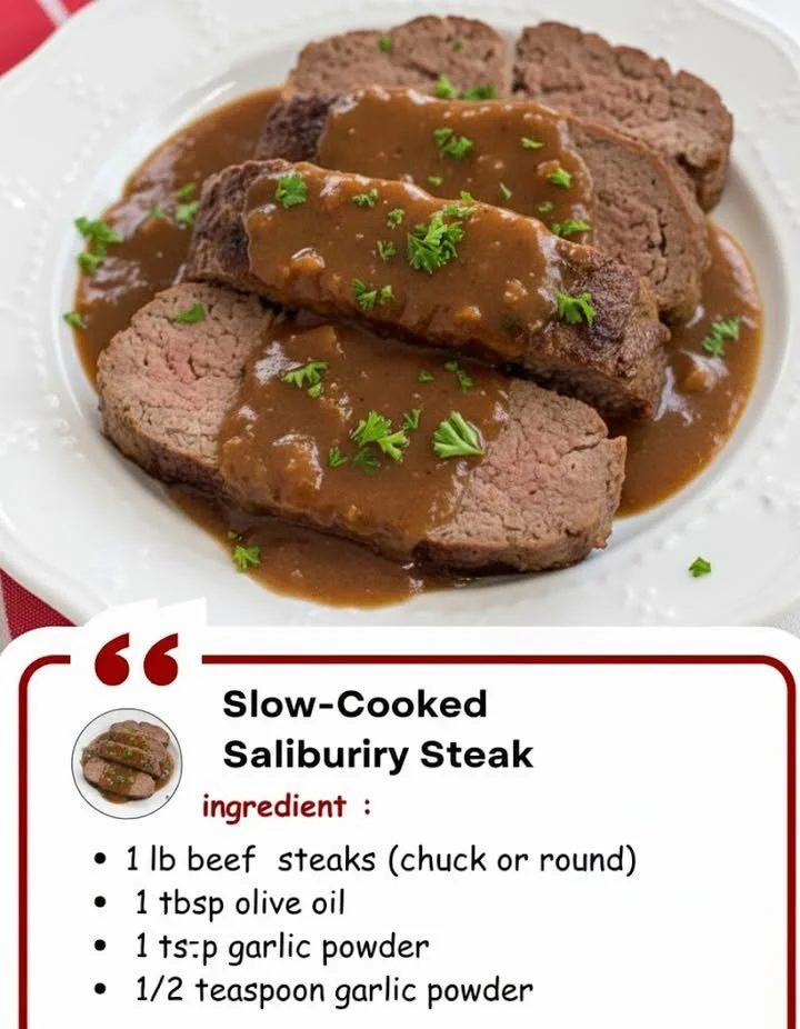 Slow-Cooked Salisbury Steak