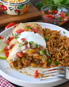 Slow cooker beef burritos filled with flavorful ingredients