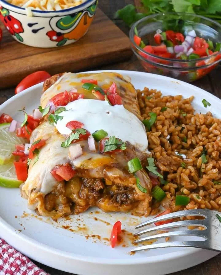 Slow Cooker Beef Burritos