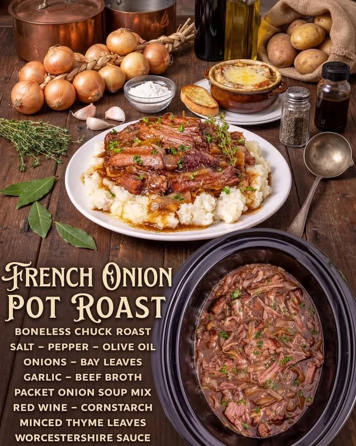 Slow Cooker French Onion Pot Roast