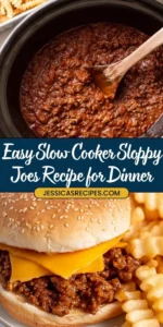 Delicious Slow Cooker Sloppy Joes served in a bun with toppings