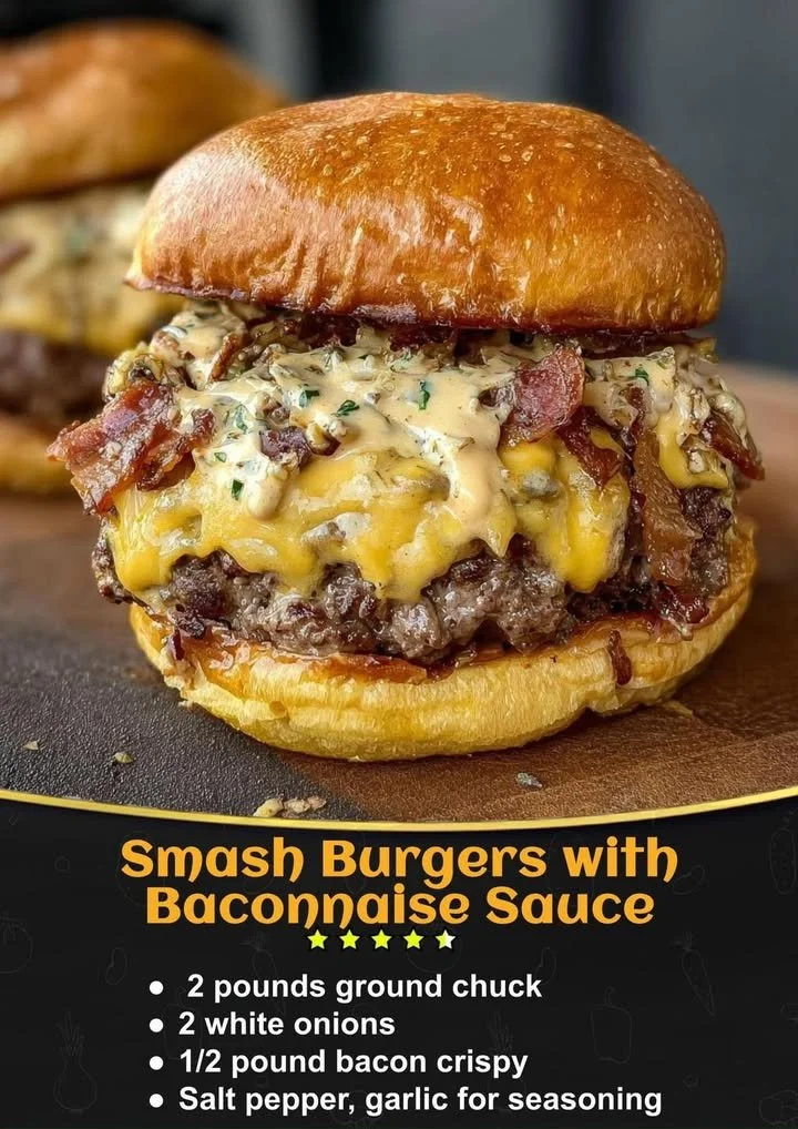Smash Burgers with Baconnaise Sauce