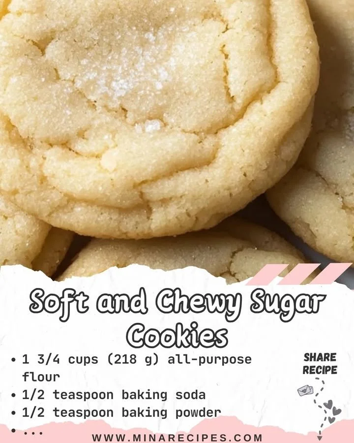 Delicious soft and chewy sugar cookies fresh out of the oven