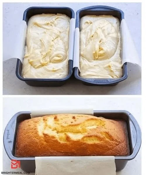 Delicious soft butter cake with golden crust and fluffy texture