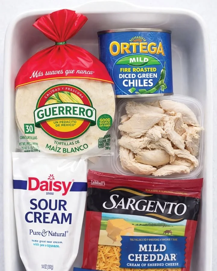 Sour Cream Chicken Enchiladas