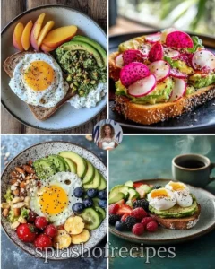 Sourdough toast topped with avocado and a poached egg on a rustic plate
