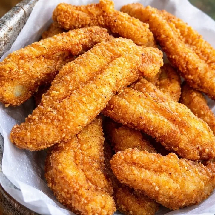 Deliciously crispy Southern Fried Catfish served with sides